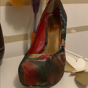 Aldo multicolored hidden pltfrm pump metallic